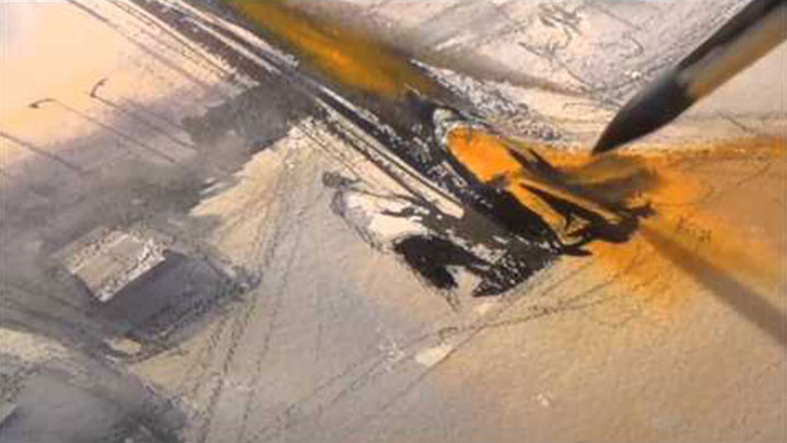Keiko Tanabe Watercolor Painting Demonstration by Keiko Tanabe