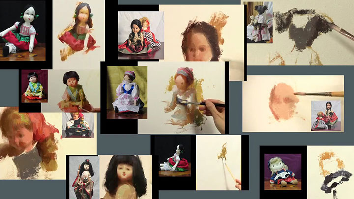 Sketching Dolls in Oil by Susan Lyon